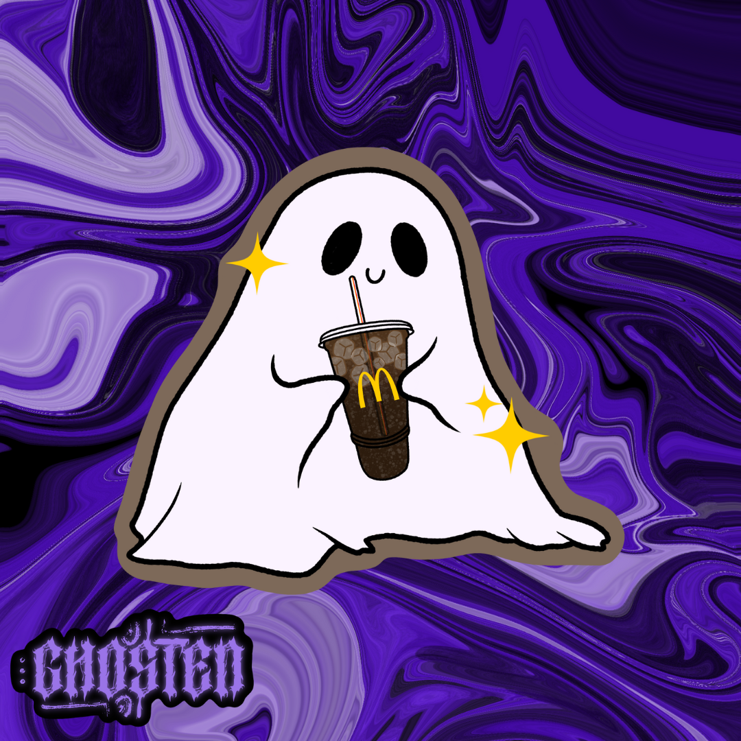 Emotional Support Soda Ghostie Sticker