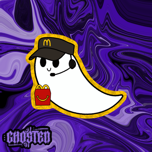 Fast Food Ghostie Sticker