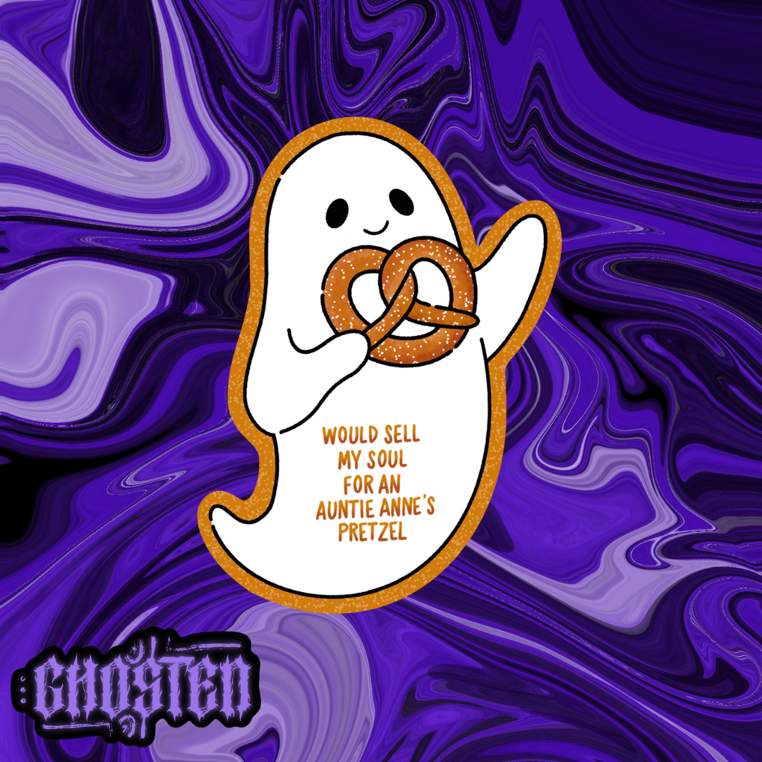 Pretzel Ghostie Sticker