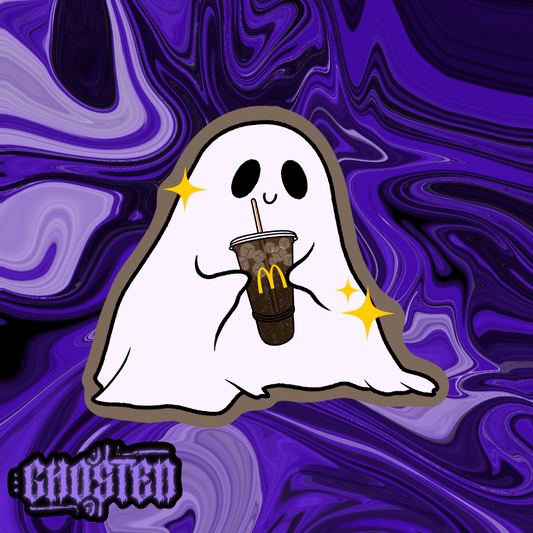 Emotional Support Soda Ghostie Sticker